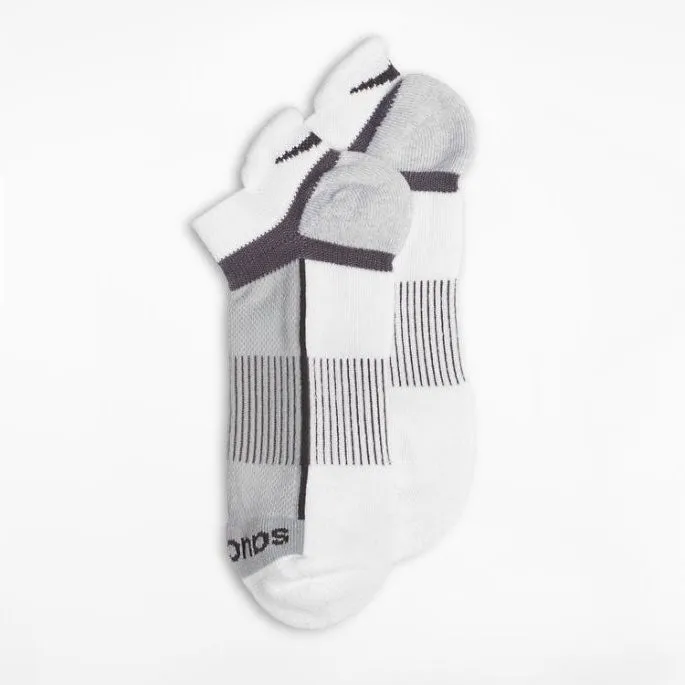 All Gender Inferno No Show Tab Socks - White-3-pack