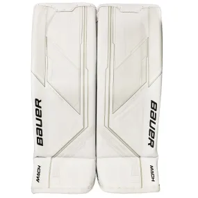 BAUER SUPREME MACH SENIOR GOALIE PADS - WHITE