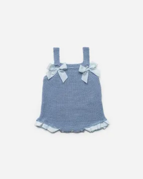 Blue Knit Overall