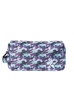 DiamondNet™ in Mythical Camo Rebel Makeup Bag with White Zipper