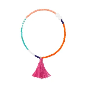 Elastic Tassel Bracelet  - SALMON