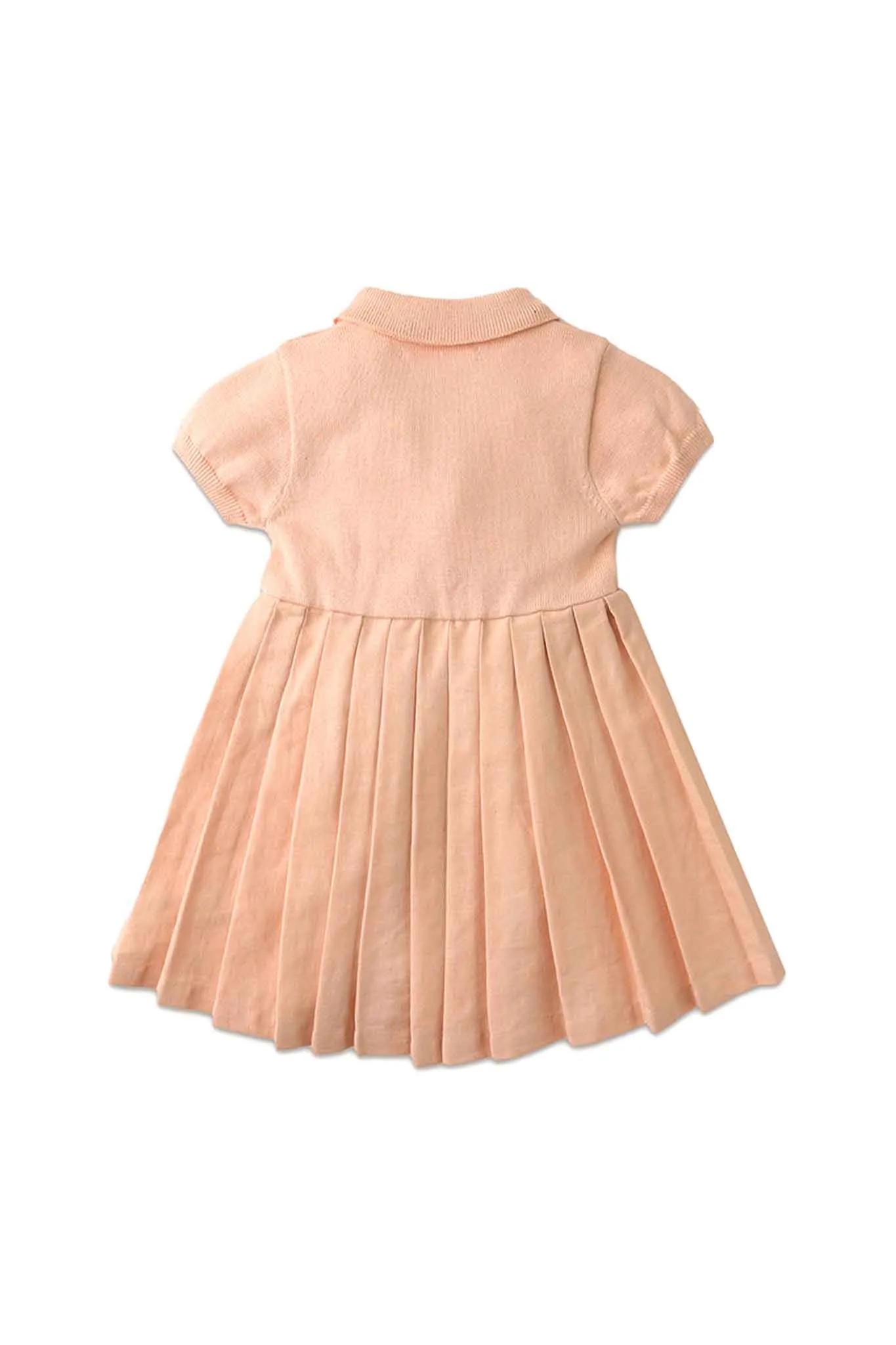 Gingersnaps Sailor Collar Knitted Top with Pocket & Pleated Linen Skirt Combi Dress