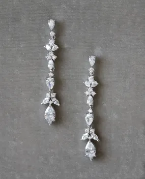 HOPE Wedding Earrings Simulated Diamond Drop Earrings