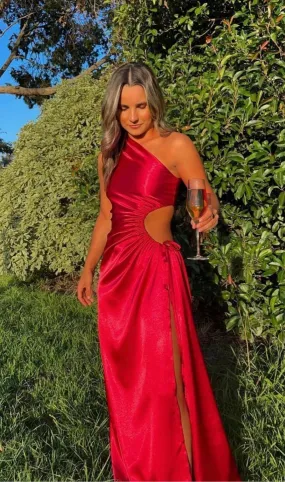 NOUR SCARLETT RED MAXI DRESS