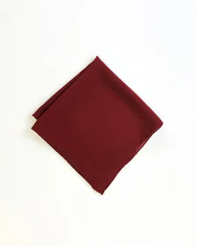 'The Hankie' Washable Silk Scarf in Garnet