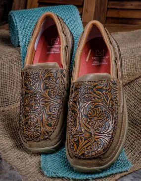 Women's Slip-On Tooled Driving Moc WDMS018